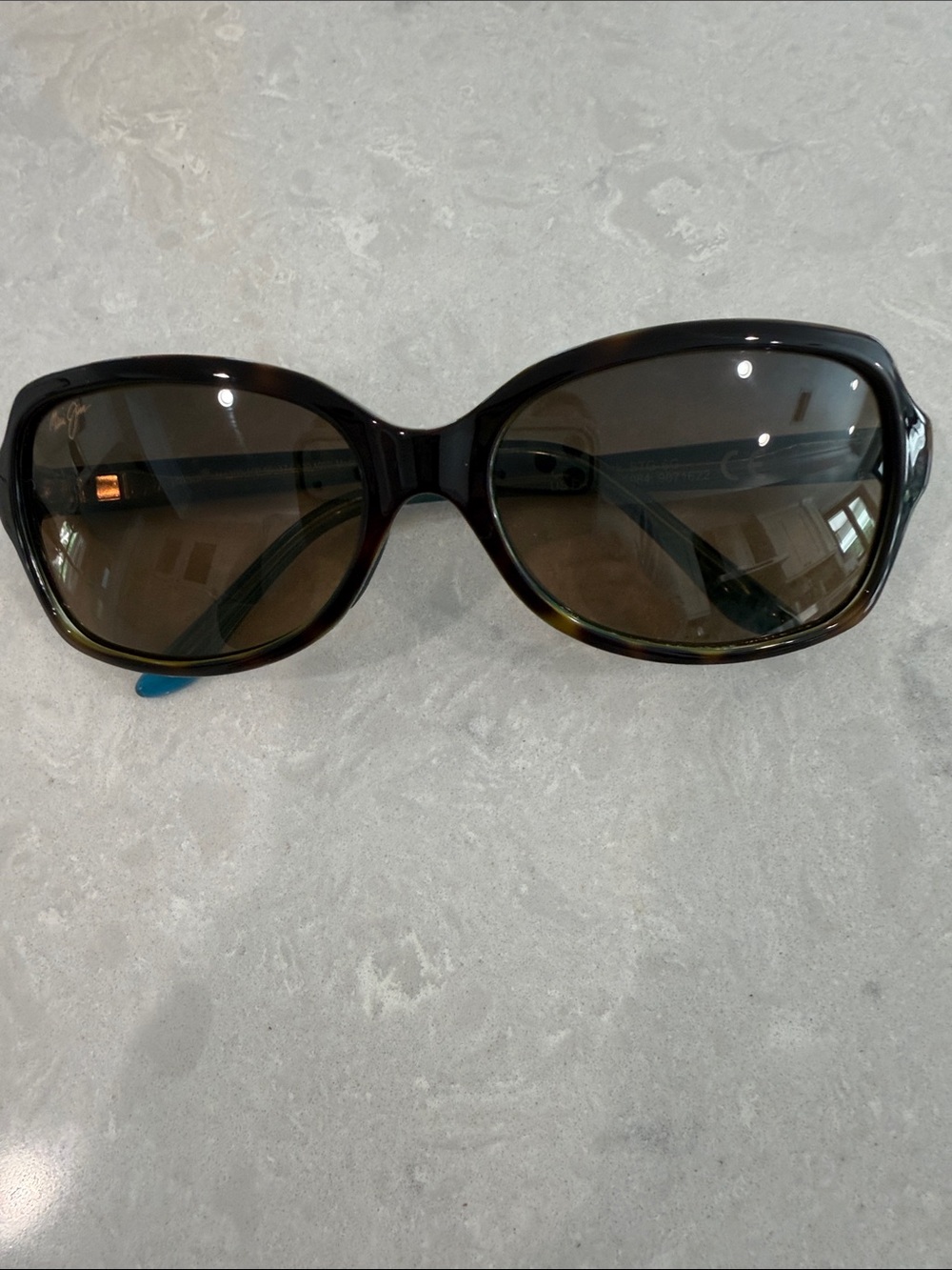 Maui Jim Tortoiseshell Oversized Sunglasses with Brown Lenses